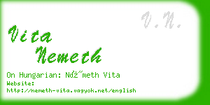 vita nemeth business card